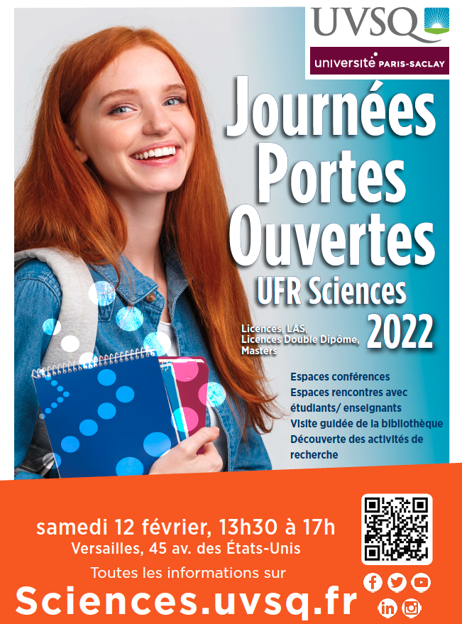 Journées portes ouvertes UFR Sciences 2022